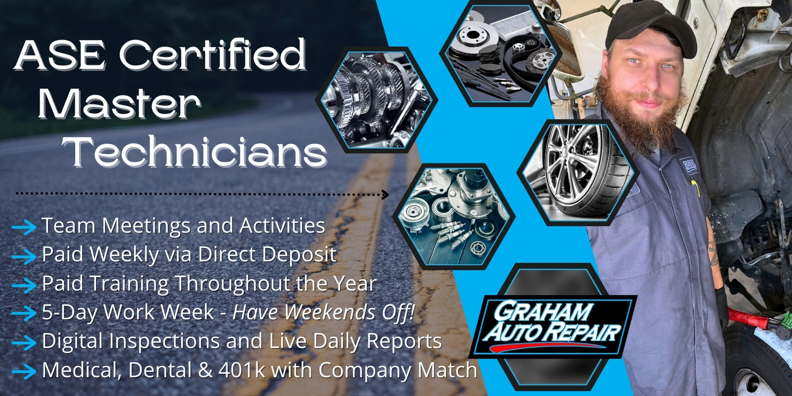 ASE Certified Master Technician Job at Graham Auto Repair